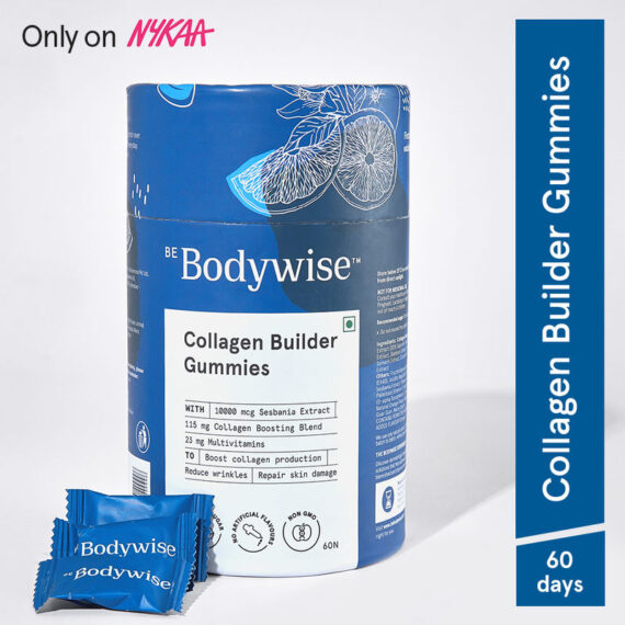 Be Bodywise Collagen Skin Gummies | 60 Days Pack | Vitamins for Skin | Nourishes & Cleanses Skin