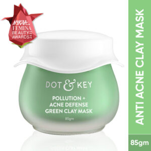 Dot & Key Anti-Acne Salicylic Green Clay Face Mask- Reduces Dark Spots And Balances Oil & Sebum