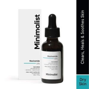 Minimalist 5% Niacinamide Face Serum With Bifida Ferment & Oat Extract For Healing & Soothing Skin