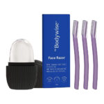 Be Bodywise Clear Skin Kit - Ice Roller For Face & Neck + Face Razor For Women (Pack Of 3)