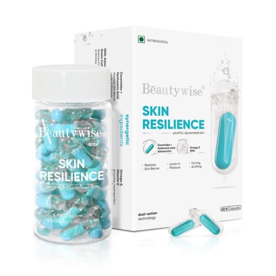 Beautywise Skin Resilience - Ceramides & Hyaluronic Acid in Omega-3 - Dual-Action Capsules