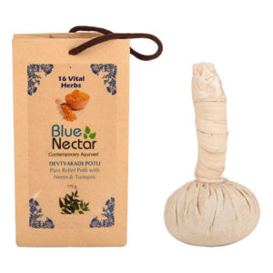 Blue Nectar Ayurvedic Herbal Compress Potli with Neem & Turmeric | Natural Pain Relief