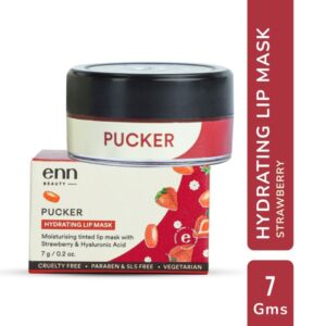 ENN Pucker Hydrating Tinted Lip Mask with 1% Hyaluronic Acid, Shea Butter & Honey