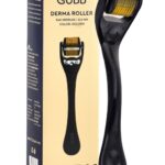 GUBB Derma Roller Microneedle 0.5 Roller for Face Body,Hair Growth, 540 Micro Needles Roller Golden