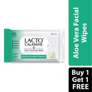 Lacto Calamine Daily Cleansing Face Wipes - Buy 1 Get 1 Free