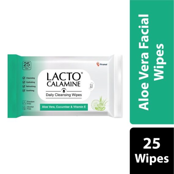 Lacto Calamine Daily Cleansing Wipes - 25 Count