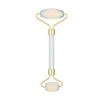 Le Marbelle White Opalite Roller Face Massager Face Roller For Face, Neck Glow & Skin Brightening