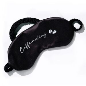 MCaffeine Caffeinating Sleeping Eye Mask - Breathable, Lightweight & Travel Friendly Light Blocking Eye Band