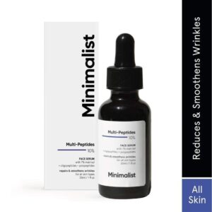 Minimalist 10% Multi Peptide Face Serum For Anti Aging & Collagen Boost With Bio-Placenta