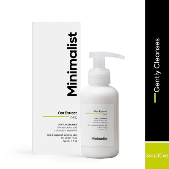 Minimalist 6% Oat Extract Gentle Face Wash With Hyaluronic Acid For Sensitive Skin