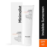 Minimalist Invisible Sunscreen SPF 40+ PA +++ Lightweight Water Resistant Formula With Squalane
