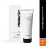 Minimalist SPF 50 PA ++++ Sunscreen With Multi-Vitamin For Reducing Photoaging & No White Cast