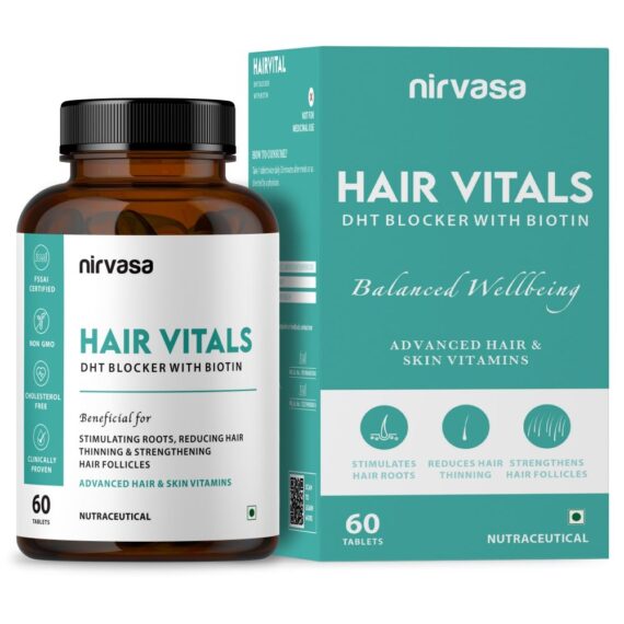 Nirvasa Hair Vitals DHT Blocker With Biotin Tablets
