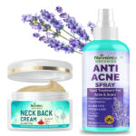 Nutrainix Organics Neck Back Cream + Anti-Acne Spray With Lavender Vibes