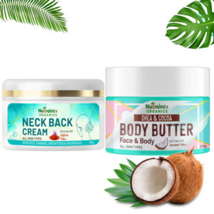 Nutrainix Organics Neck Back Cream + Body Butter With Shea And Cocoa Cream