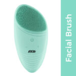 Nykaa Naturals CleanTouch 2 in 1 Face Brush & Massager for Deep Cleansing & Exfoliation - Green