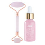 Nykaa Naturals Rose Quartz Face Massage Roller & Glow Boosting Facial Oil Combo for Clear Skin