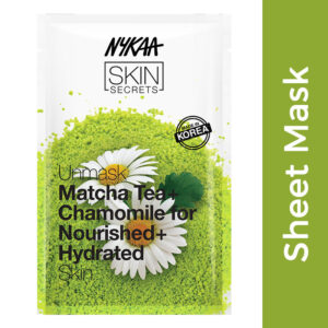 Nykaa Skin Secrets Exotic Indulgence Matcha Tea+Chamomile Sheet Mask For Nourished & Hydrated Skin