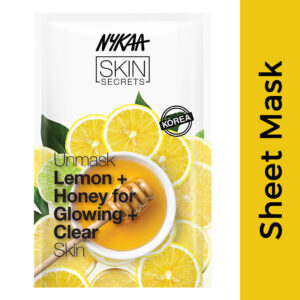 Nykaa Skin Secrets Indian Rituals Lemon + Honey Sheet Mask For Glowing & Clear Skin