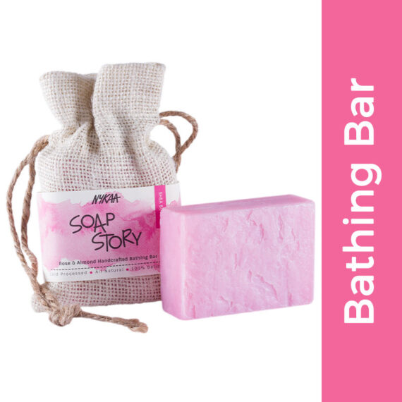 Nykaa Soap Story Rose & Almond Handcrafted Soap