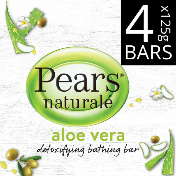 Pears Naturale Aloe Vera Detoxifying Soap Bar - Pack Of 4