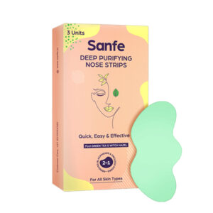 Sanfe Deep Purifying Nose Strips for Women - Pack of 3 with Fuji Green Tea & Witch Hazel extracts