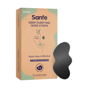 Sanfe Deep Purifying Nose Strips for Women Pack of 6 with Fuji Green Tea & Witch Hazel Extracts