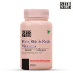 Sheneed Hair, Skin & Nails Vitamins with Biotin, Collagen, Keratin & Vit-C for Growth & Quality