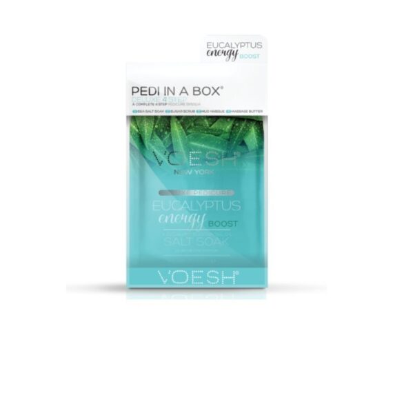 VOESH Deluxe Pedicure In A Box (4 Step) - Eucalyptus Energy Boost