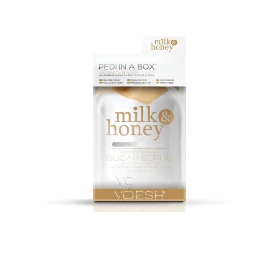 VOESH Luxurious Pedicure In A Box (Ultimate 6 Step) - Milk & Honey